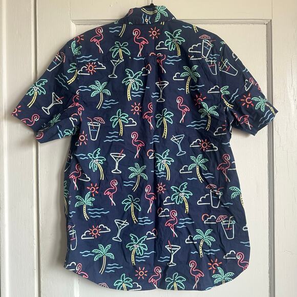 Chubbies Neon Lights Friday Shirt – Navy – Size Large – NWOT - Picture 4 of 9